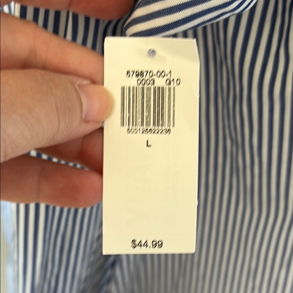 Old Navy Calla Lilly Blue and White Striped Dress - Picture 6 of 15